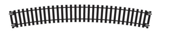 Hornby R8261 - 1: 76 - Gebogene Gleis, 235 mm, R4